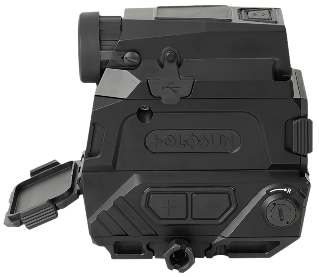 Holosun DRSNV DRS-NV Black Anodized 1x/8x 1.25" x 0.98" 2 MOA Red Dot/65 MOA Circle Multi Reticle Fusion Night Vision Overlay 